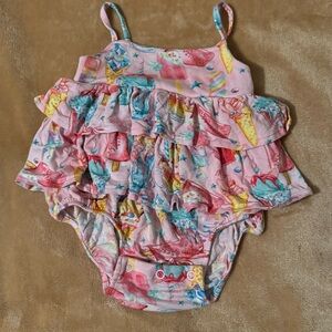 POSH PEANUT PRISCILLA TIERED ROMPER 3-6 MONTHS